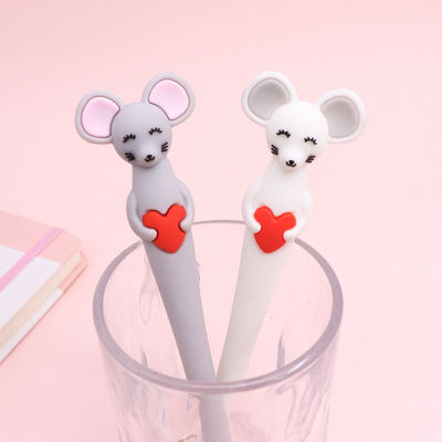Buy Creative Cartoon Little Mouse Silicone Gel Pen 0.5mm Needle Tube Neutral Pen online manufacture