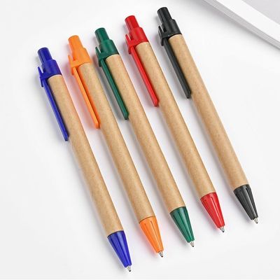 Beli Kraft Paper Creative Ball Pen Eco Friendly Recyclable Customized Ball Point Pens pembuatan online