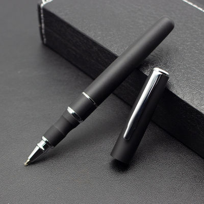 kopen Zwarte Business Roller Ball Pen 0,5 mm Neutrale Pen Metalen Signatuur Pen online vervaardiging