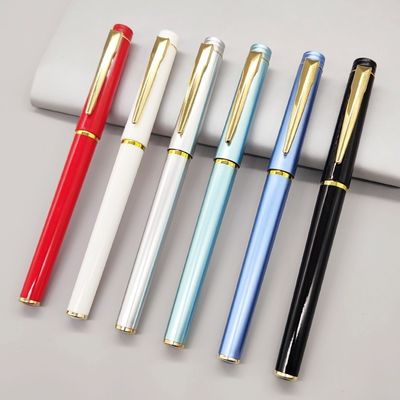 Buy Business Signature Pen 0.5mm Engraved Logo Plastic Neutral Pen Gift online manufacture