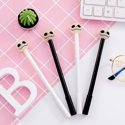 kaufen Halloween Geschenk kreativer Gel Tintenfeder 0,5 mm Kreativer Scary Skeleton Head Model Gel Pen Online-Herstellung