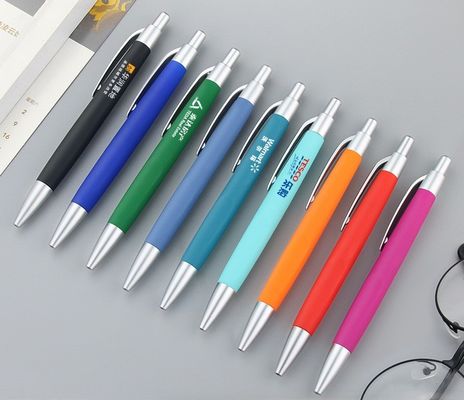 Buy Hotel Promotional Ballpoint Pen Gift Business Ball Pen Soft Coating Printing Logo online manufacture