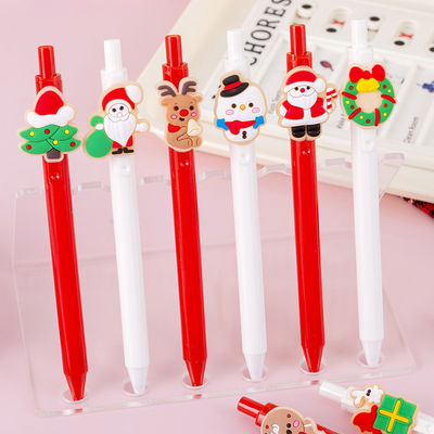 Buy Cartoon Plastic Gel Pen 0.5mm Christmas Constant Ink Press Signature Neutral Pen online manufacture
