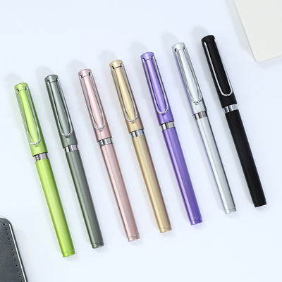 kaufen Werbung Neutral Pen 0,5 mm Farbiger Kunststoff-Signatur-Stift mit Logo Online-Herstellung
