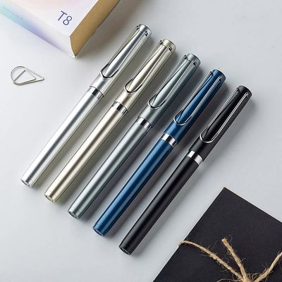Mua Máy viết mực Gel sáng tạo tối giản Mực có dung lượng lớn Mực kim loại sơn ABS Business Gel Pen sản xuất trực tuyến