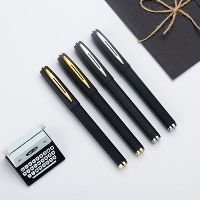 Buy Black Matte Plastic Carbon Based Ink Gel Pen 0.5mm For Office Hotel Bank online manufacture