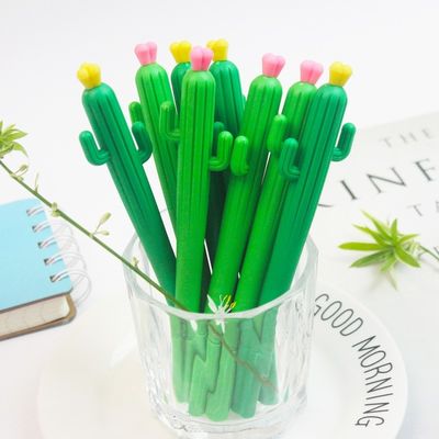 কেনা আরামদায়ক হোল্ডিং মসৃণ লিখন জেল পেন 0.5mm ক্যাকটাস সিলিকন নিরপেক্ষ পেন অনলাইনে উৎপাদন