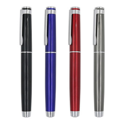 comprar Punta de bala Bolígrafo de rodillo metálico con tapa de 0,7 mm Bolígrafo de rodillo multicolor Fabricación en línea