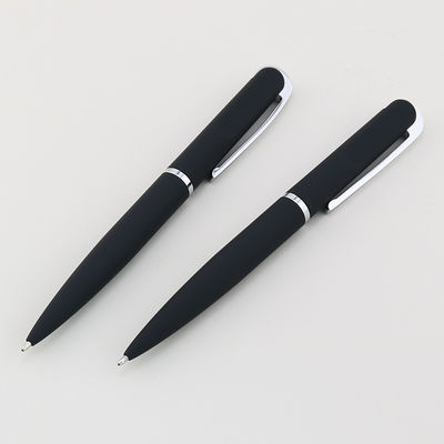 Buy Business Ball Pen With Logo Metal Rotating Soft Coating Soft Touch Ballpoint Pen online manufacture