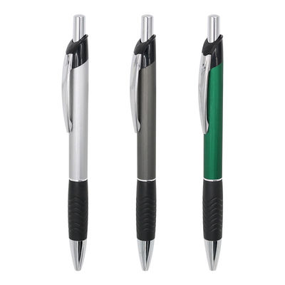 Buy Portable Aluminum Metal Ballpoint Pen Rubber Grip Business Office School Ball Pen online manufacture