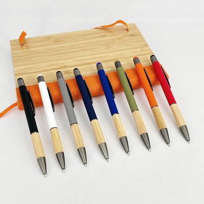 comprar Escola Criativa Bamboo Grip Plástico Bolinhas Pena Suave Borracha Touch Screen Top Bolinhas Fabricação em linha