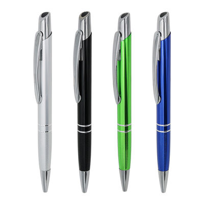 kopen ODM Metalen Aluminium Ballpoint Pen 1.0mm Press Ball Pen Voor Schrijven Op Het Kantoor online vervaardiging