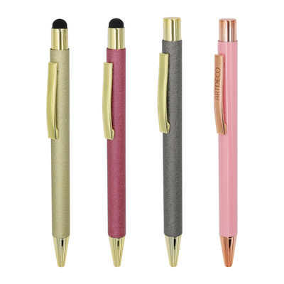 Beli Glitter Press Style Ball Pen Pen Touch Screen Metal Patterned Paint Ballpoint pembuatan online
