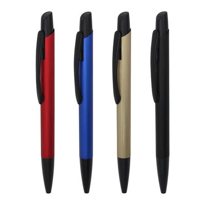 comprare Penna a sfera di alluminio di design classico con inchiostro liscio a flusso di inchiostro fabbricazione online