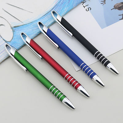 Buy Business Office Metal Matte Press Ball Pen Print Logo Fluent Writing Gift Ball Pen online manufacture