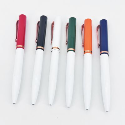 kopen Business Style Aluminium Barrel Press Type Ballpoint Pen 1.0mm Classic Ball Pen online vervaardiging