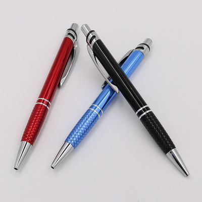 Buy High Quality Customized Aluminum Barrel Ballpoint Pen Retractable Ball Pen With Logo online manufacture