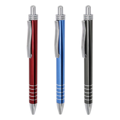 Buy Professional Aluminum Ball Pen School Stationary 1.0mm Retractable Ballpoint Pen online manufacture