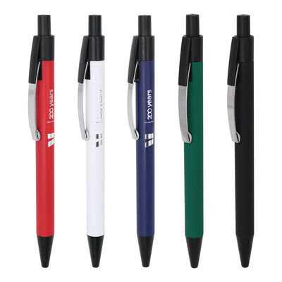 Buy Colorful Metal Ballpoint Pen Press Style Classic Aluminum Ball Pen With Clip online manufacture