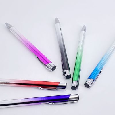 kaufen Schreibwarenversorgung Gradient Aluminium Press Kugelschreiber Promotion Logo Kugelrohr Online-Herstellung