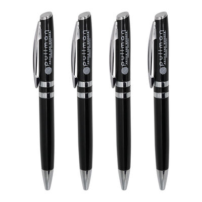 Buy High Quality Office Stationery 1.0mm Aluminum Twist Ballpoint Pen With Logo online manufacture