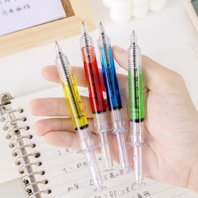 comprar Pluma de bolígrafo de estilo jeringa colorida de llenado de aceite Pluma de bolígrafo plástico Fabricación en línea
