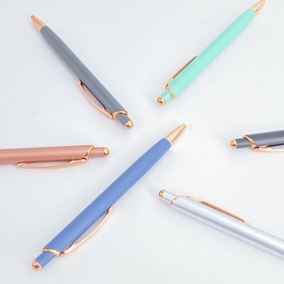 Buy Colorful Aluminum Ball Pen Press Ballpoint Pen School Office Stationary online manufacture