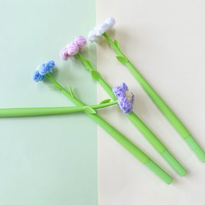 Купить Новый силиконовый Lucky Daisy нейтральный ручка вязанные цветы креативные гелевые чернила Производство в сети