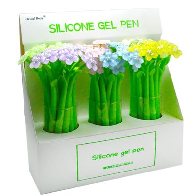 comprar Promoção Criativa Acrílica Cristal Flor Daisy Silicone Neutro Caneta Como Presente Fabricação em linha