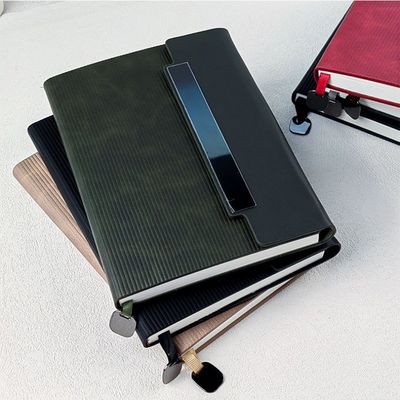 kaufen Werbeaktionen Dreifach-Spleiß-Notebook mit natürlichen weißen horizontalen Linie Seite Online-Herstellung