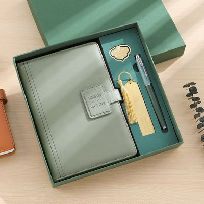 ซื้อ สิ้นสุด PUหนัง Notebook วารสารชุด With Match Pen ทองแดง Bookmarks การผลิตออนไลน์