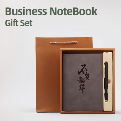 Buy Customizable Versatile PU Leather Metal Clasp Notebook Gift Set for Business Office online manufacture