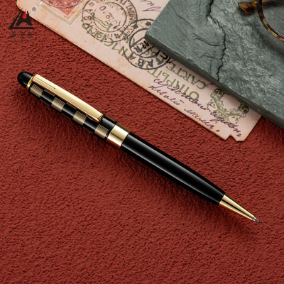 Buy Grid Pattern Metal Ball Pen 1.0mm Black Ink Customizable online manufacture