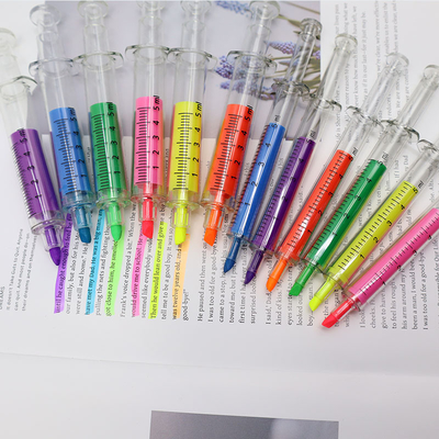 kaufen Spaßiger Spritze-förmiger Highlighter-Set Kreativer Marker-Stift für Kinder Online-Herstellung