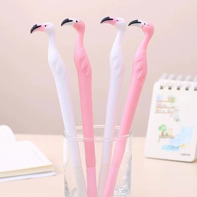 0.5mm Office Flamingo Gel Pen Black Ink Fashion Cartoon Neutral Gift Pen