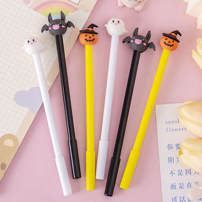 Halloween Neutral Pen 0.5mm Pumpkin Ghost Bat Topping Smooth Writing Gel Ink Pen