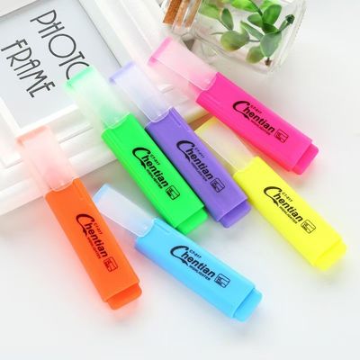 Six Color Fluorescent Highlighter Pen Large Capacity Marker Pen Coloring Marking