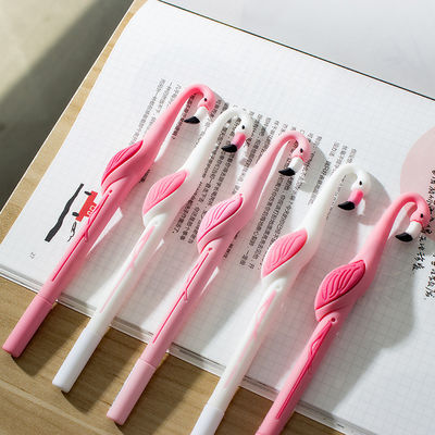 Creative Big Beak Flamingo Silicone Neutral Pen 0.5mm Quick Dry Ink Soft Rubber Gel Pen
