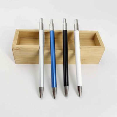 পাইকারি বিজ্ঞাপন প্রেস লোগো বল পেন 1.0mm রঙিন retractable Ballpoint পেন