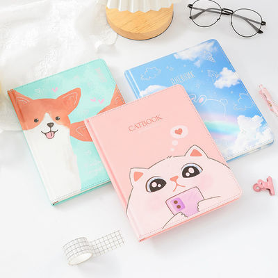 Cute Cartoon Hardcover Notebook A5 Blank Inside Pages Journal Diary For Students
