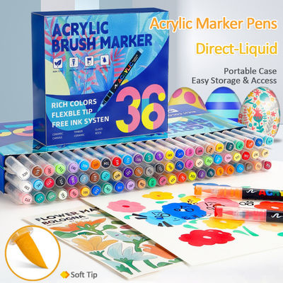Colorful Painting Pens Students Direct Liquid Acrylic Marker Pen
